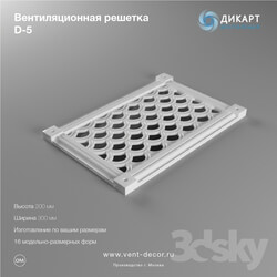 Decorative plaster - Ventilation grille D-5 