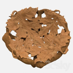 Other decorative objects - Decorative carved plate 