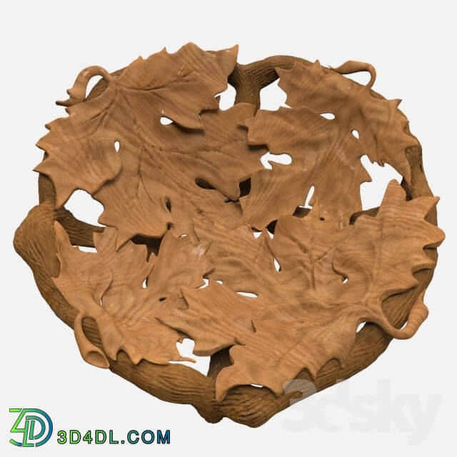 Other decorative objects - Decorative carved plate