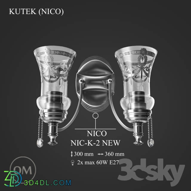 Wall light - KUTEK _NICO_ NIC-K-2-NEW