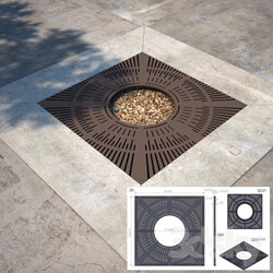 Other architectural elements - Square Tree Grate Sonoma 