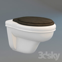 Toilet and Bidet - Toilet bowl in a classic style 