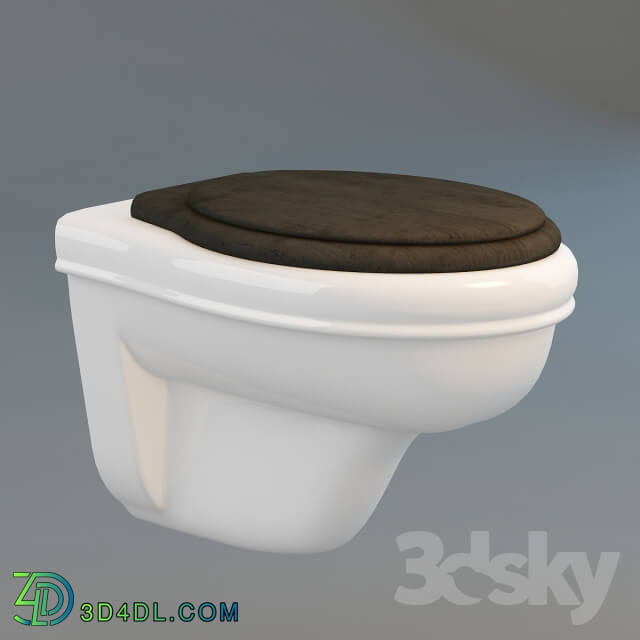 Toilet and Bidet - Toilet bowl in a classic style