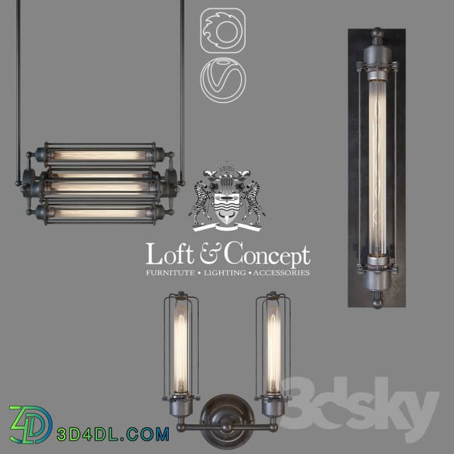 Wall light - Series Loft Industrial Edison Cage