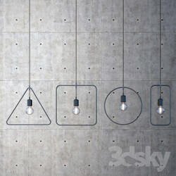 Ceiling light - Geometry lamps by Micro Macro 