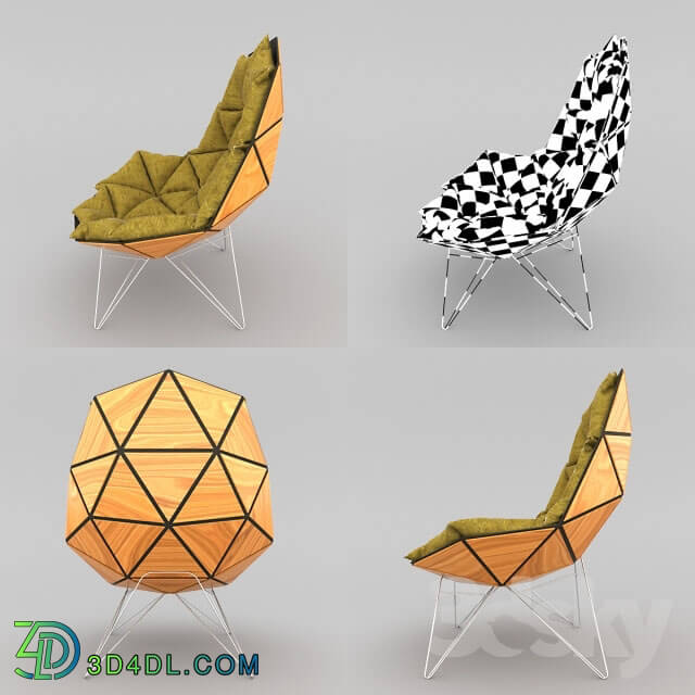 Arm chair - wooden chair cushion