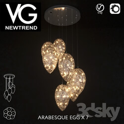 Ceiling light - VG NEWTREND ARABESQUE EGG X 7 
