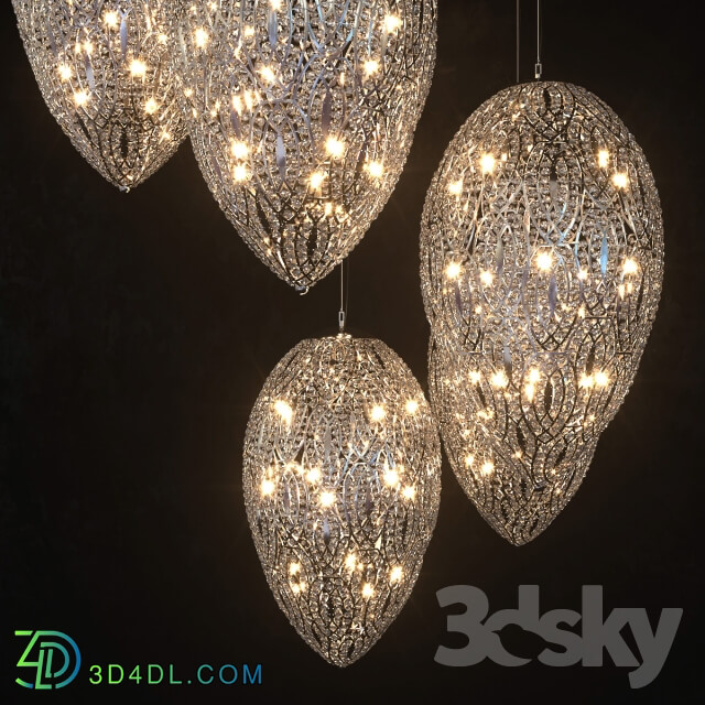 Ceiling light - VG NEWTREND ARABESQUE EGG X 7