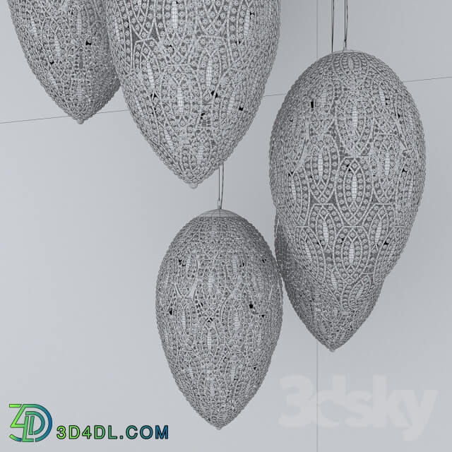 Ceiling light - VG NEWTREND ARABESQUE EGG X 7