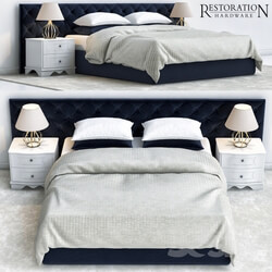 Bed - restoration hardware bedroom 