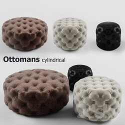 Other soft seating - Cylindrical ottoman set - Ottomans cylindrical set 