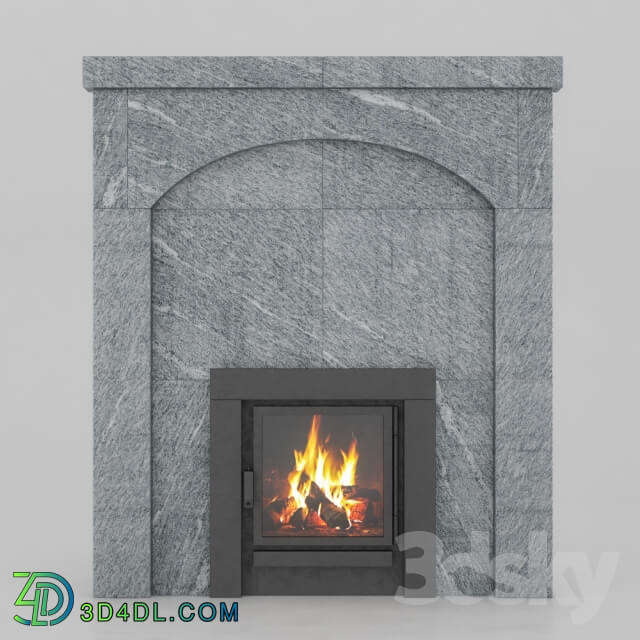 Fireplace - OM portal of bath furnace of talc magnesites TM03