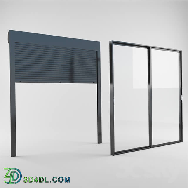 Doors - Modern Sliding window _amp_ Shutters