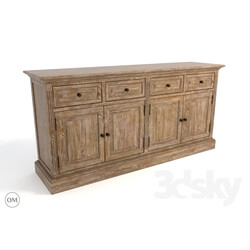 Sideboard _ Chest of drawer - Oak wood sideboard 8810-0005 