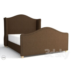 Bed - Athena queen size bed 5108Q Brown 