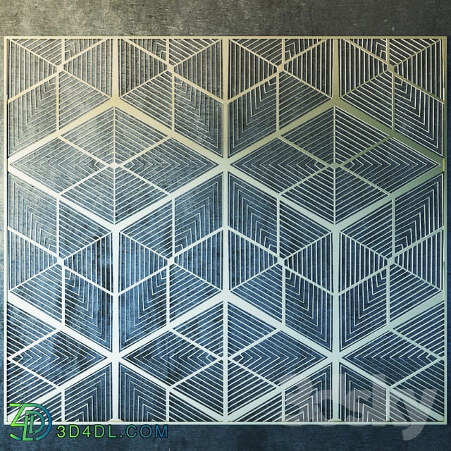 3D panel - 3d pentagon wall panel