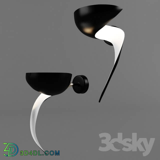 Wall light - Serge Mouille Flame MSC-FLA