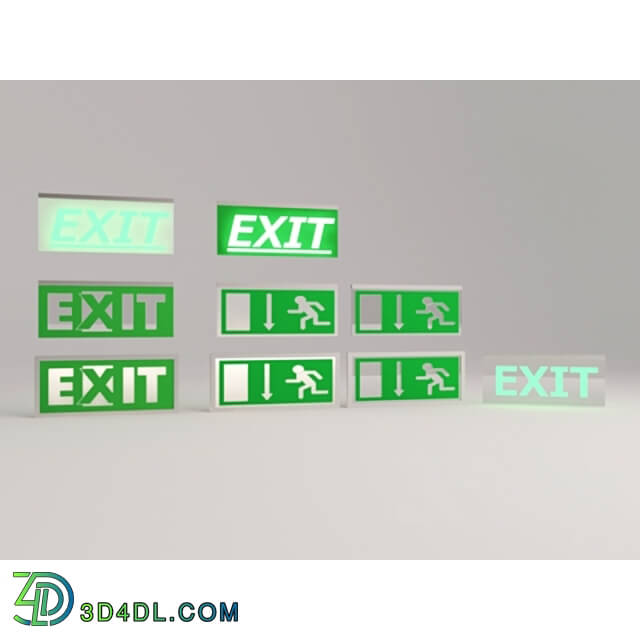 Technical lighting - EXIT Plate