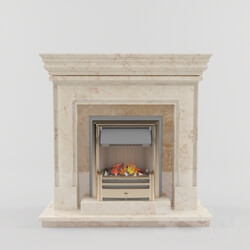 Fireplace - Fireplace with electric furnace 