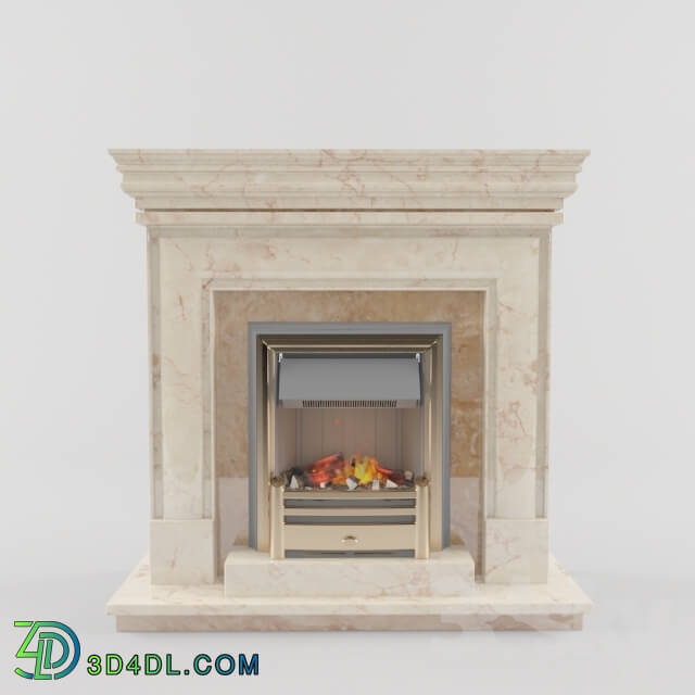 Fireplace - Fireplace with electric furnace