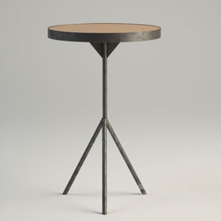 Table - Iron tripod side table 