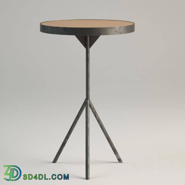 Table - Iron tripod side table