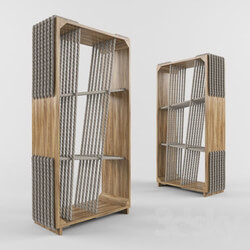 Wardrobe _ Display cabinets - Cross-ropes shelf by Kata Monus _amp_ Tamas Bozsik 