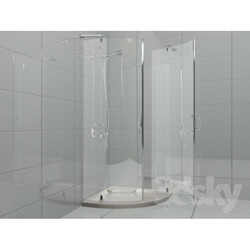 Shower - angular shower cubicle 