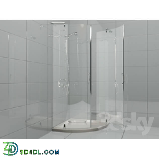 Shower - angular shower cubicle