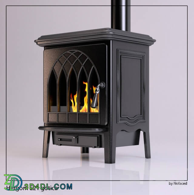 Fireplace - furnace iron Hergom E21 gotica