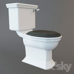 Toilet and Bidet - Toilet bowl in a classic style 