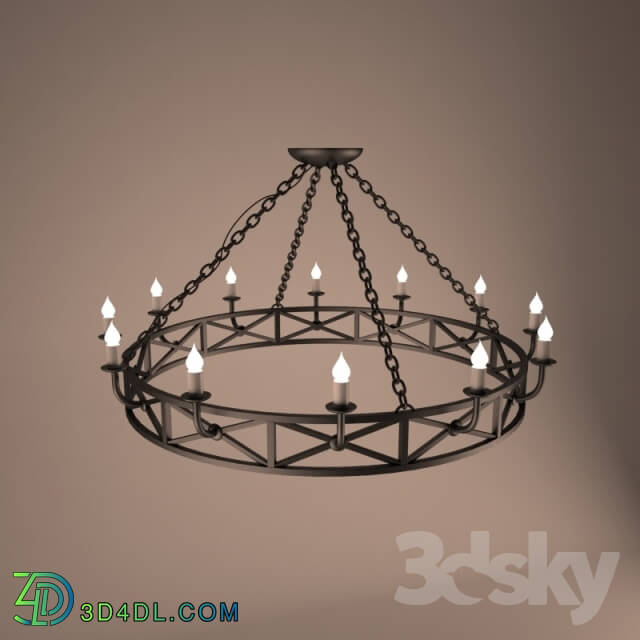 Ceiling light - Chandelier forged