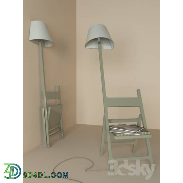 Chair - Chair-floor lamp