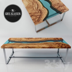 Table - RIVER_Olive Wood Table 
