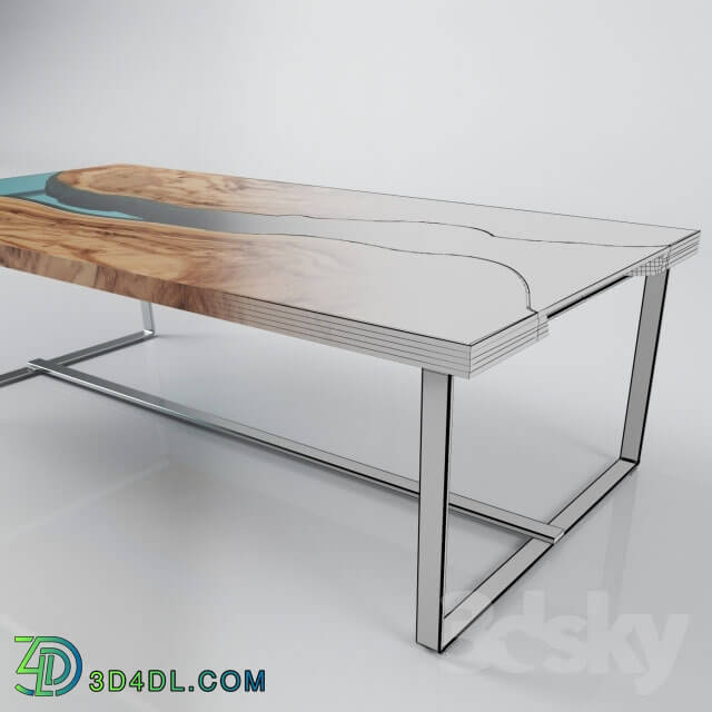 Table - RIVER_Olive Wood Table