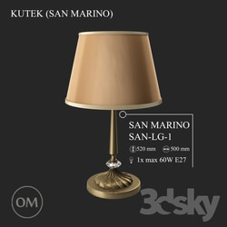 Table lamp - KUTEK _SAN MARINO_ SAN-LG-1 
