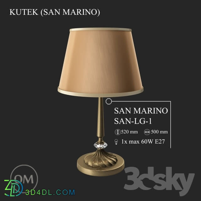 Table lamp - KUTEK _SAN MARINO_ SAN-LG-1