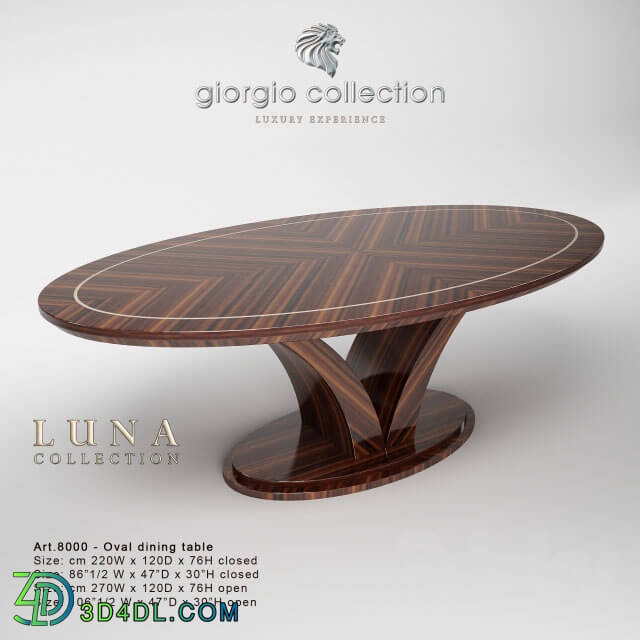 Table - Oval dining table