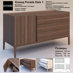 Sideboard _ Chest of drawer - Chest of drawers Porada Oslo 1 