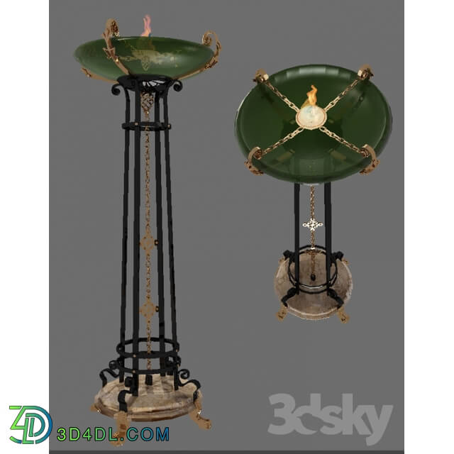 Floor lamp - floor lamp forged