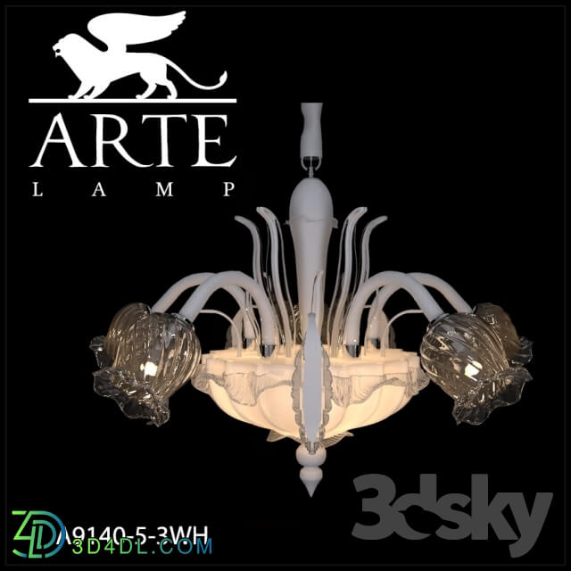 Ceiling light - Chandelier ArteLamp A9140PL-3WH