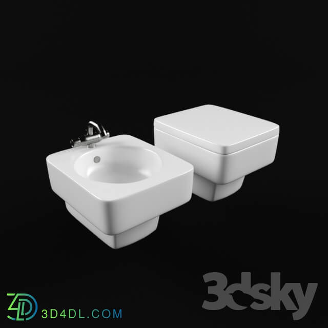 Toilet and Bidet - Mark Newson bathroom range - Ideal Standard