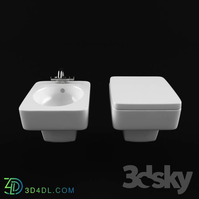 Toilet and Bidet - Mark Newson bathroom range - Ideal Standard