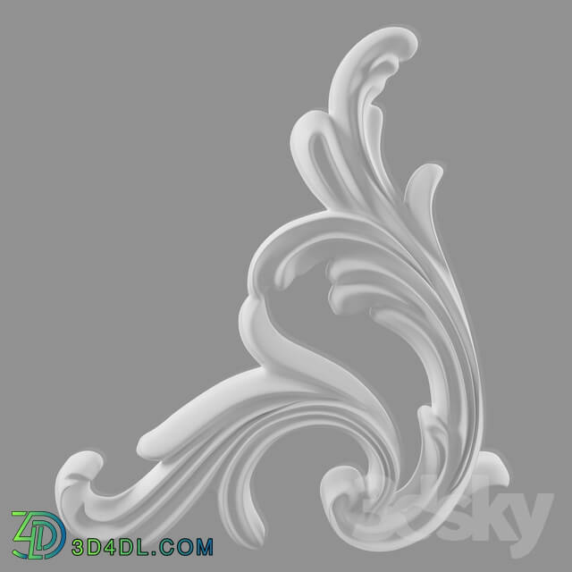 Decorative plaster - Corner element