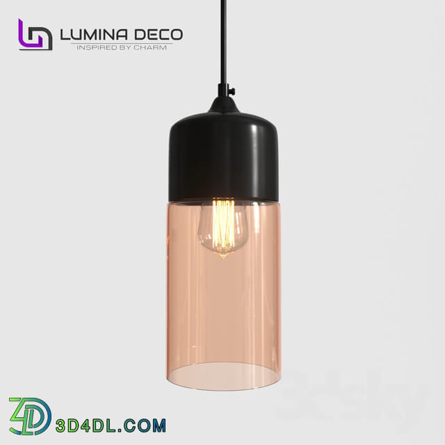 Ceiling light - _OM_ Pendant lamp Lumina Deco Zenia black LDP 6806 _BK_