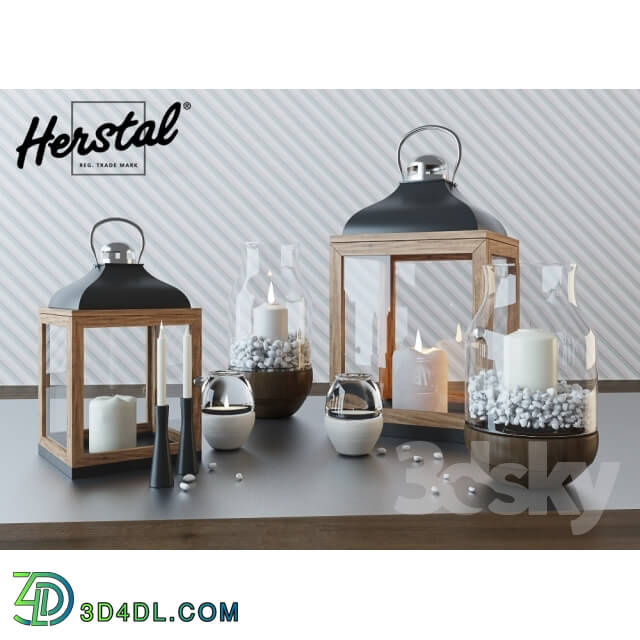 Decorative set - Herstal candle