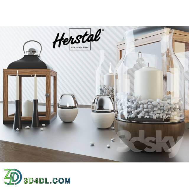 Decorative set - Herstal candle