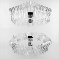 Ceiling light - Hexagonal crystal chandelier 