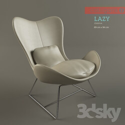 Arm chair - Chair Calligaris Lazy leather 