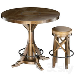 Table _ Chair - HUNTINGDON COLLECTION table and bar stool 